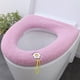 thumbnail image 4 of Cojín del asiento del váter, cubierta gruesa y cálida y suave para invierno, con asa para inodoros universales, 4 of 6
