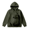 thumbnail image 7 of mgoYE Women's Zip Up 3 in 1 Maternity Ba’by Wearing Hoodie Sweatshirt Jacket(AG,2XL), 7 of 7