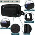 thumbnail image 3 of Neceser PAVILIA Travel resistente al agua Dopp Kit negro XL, 3 of 7