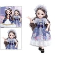 thumbnail image 4 of 1:6 31cm 23 articuciones de chica muñeca con sonido ligero cabellero suave con de ropa maquilje de moda aparenta CUTICAT Muñeca BJD de 31CM, 4 of 8