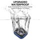 thumbnail image 3 of IP68 Waterproof Apple Watch case Shockproof Bumper Cover Built-in Screen Protector, Compatible with Apple Watch Series 6/5/4/SE 40mm Case - Blue case and Black Screen Frame, 3 of 5