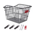 thumbnail image 3 of Colaxi Bike Rear Basket Storage Basket Strengthened Frame Practical Cargo Rack Biking Rack Basket for Riding Luggage Black No Lid, 3 of 8