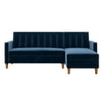 DHP Celine Futon with Storage, Navy Velvet