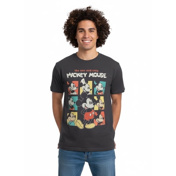 Disney Men's and Big Men's Live on Tour Graphic Tee with Short Sleeves, Sizes S-3XL