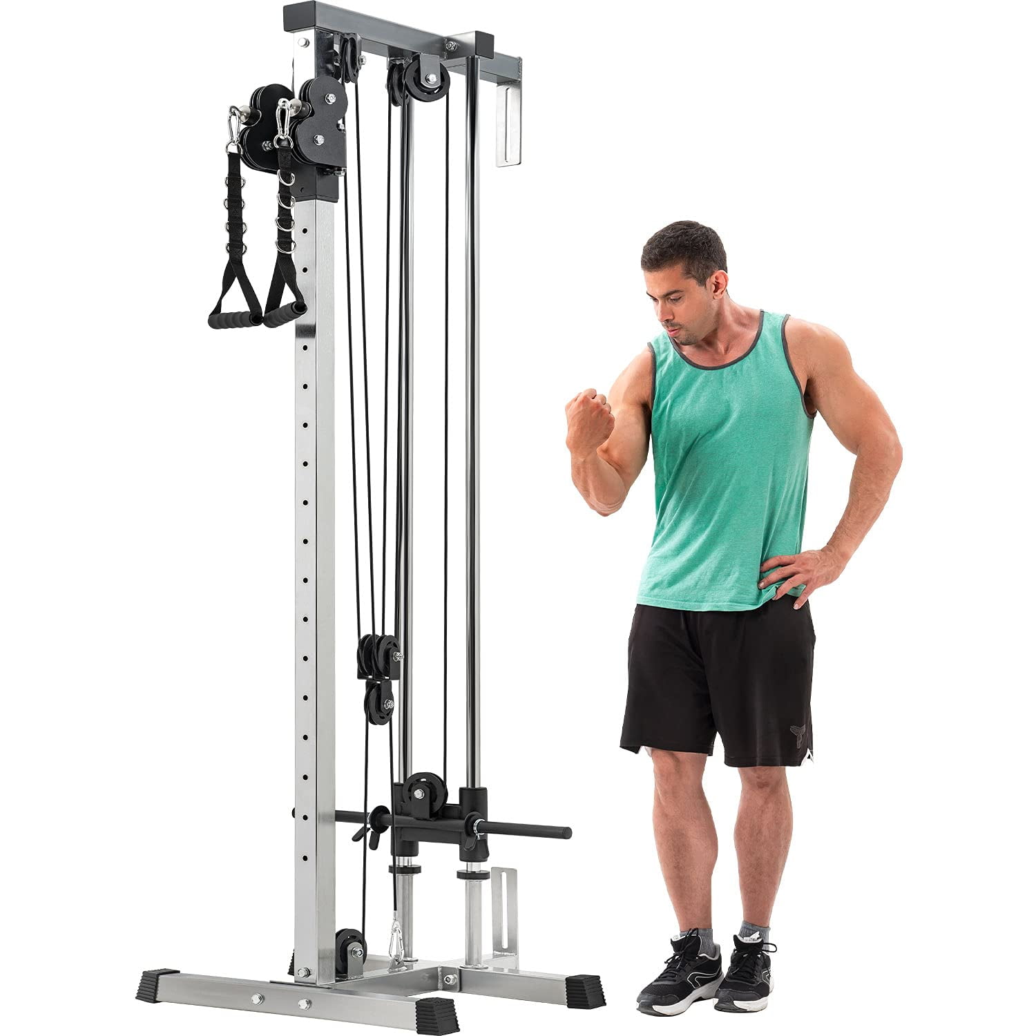Vanswe Wall Mount Cable Station with 18 Adjustable Positions Removable Footplate and Tower Accessories Walmart