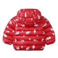 thumbnail image 3 of URMAGIC Toddler Boys Girls Winter Down Coat Soft Cotton Padded Jacket Cute Bear Ears Thick Hooded Jacket, 3 of 8