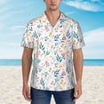 thumbnail image 2 of Pofeuu Tulips Flowers Print Hawaiian Shirt for Men Sleeves Casual Button Down Summer Beach Dress Shirts T-Shirts,3X-Large, 2 of 7