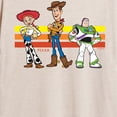 thumbnail image 3 of Toy Story 4 - Buzz, Woody, And Jessie - Womens Oversized Graphic T-Shirt, 3 of 5
