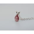 thumbnail image 4 of Natural Pink Bi-colored Tourmaline Sterling Silver Necklace NT183, 4 of 10