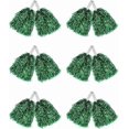 thumbnail image 1 of 12 Pack Pom Poms Cheerleading Metallic Foil Cheer Pom Poms with Plastic Handles for Cheering Squard Team Spirit Sports, 1 of 3