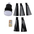 thumbnail image 2 of Ceiling Light, Ceiling Fan E26 Base 85-265V 3 Timers Memory Function  for Garage Black,White, 2 of 7