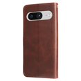 thumbnail image 3 of Wallet Case for Google Pixel 8 with Zipper Pocket & Card Slots – Stand Function Brown, 3 of 6
