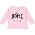 thumbnail image 3 of Inktastic It's Home- State of Iowa  Outline Distressed Text Boys or Girls Long Sleeve Toddler T-Shirt, 3 of 5