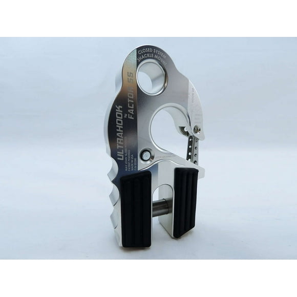 Factor 55 Winch Clevis Hook 00250-05 Ultra Hook; For Up To 3/8 Inch Diameter Rope Or Cable; With Shackle Pin Mounting Hole For 3/4 Inch Pin; With 5/8 Inch Diameter Double Sheer Pin
