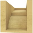 thumbnail image 4 of 6"W x 12"D x 6"H Wide Monterey Rough Cedar Woodgrain TimberThane Corbel, Primed Tan, 4 of 6