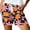 Black, variant on Casual Womens Jean Shorts Print Pocket Lace Up High Waisted Compression Shorts for Women,Black,S