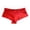 Red, variant on Women's Leopard Print Lace Panties Seamless Breif Underwear Breathable Underwear (Coffee, L)