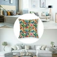 thumbnail image 5 of Tropical Pillow Sham, Paradise Fruit Watermelon Banana Palm Leaves Papaya and Pears Aloha Summer Design, Decorative Standard King Size Printed Pillowcase,, 5 of 7