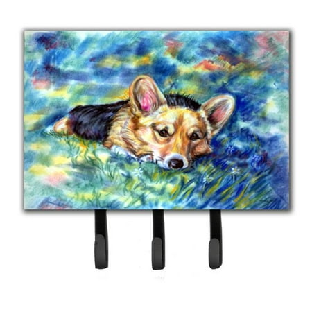 

Corgi Tuckered Out Leash or Key Holder