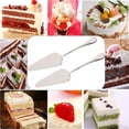 thumbnail image 7 of KSENDALO Small Stainless Pie Servers Cake Spatula Desser Spatula Set of 2, Silver, 7 of 7