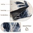 thumbnail image 6 of 6'x9' Area Rugs, Vintage Navy Blue Botanical Indoor Outdoor Area Rug for Living Room Bedroom, Retro Tropical Leaves Washable Bathroom Rugs Kitchen Floor Carpet Mats Home Decor Aesthetic, 6 of 8
