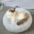 thumbnail image 2 of Multi-colour Faux Fur Fluffy Round Pet Bed For Dog & Cat, Calming Dog Bed & Cat Bed, 2 of 18