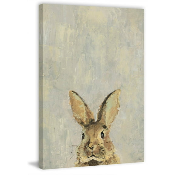 What up Rabbit Painting Print on Wrapped Canvas