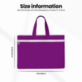 thumbnail image 3 of Handbag File Bag 15×10.6in Large Capacity Double Pocket Designed For Work Travel Travel Shopping Darkpurple, 3 of 8