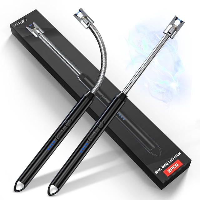 Encendedor eléctrico KTEBO Plasma Arc recargable, paquete de 2