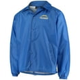 thumbnail image 2 of Men's Powder Blue Los Angeles Chargers Coaches Classic Raglan Full-Snap Windbreaker Jacket, 2 of 4