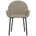 thumbnail image 2 of vidaXL Chaises de Salle à Manger 2 Pcs Velours Gris Clair, 2 of 5