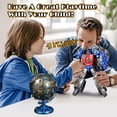 thumbnail image 7 of Yerloa Globe Transforming Toy, 2 in 1 Transform into Robot Action Figure, DIY Transformation Figure Toys for Kids & Adults Action Figures for Boys Party Favors Gift, 7 of 7