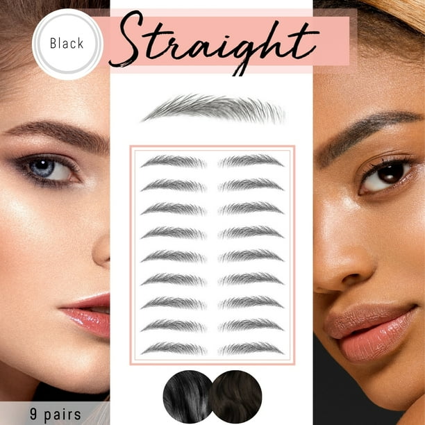 Brows by Bossy Temporary Eyebrow Tattoo 8 Colors & 6 Styles