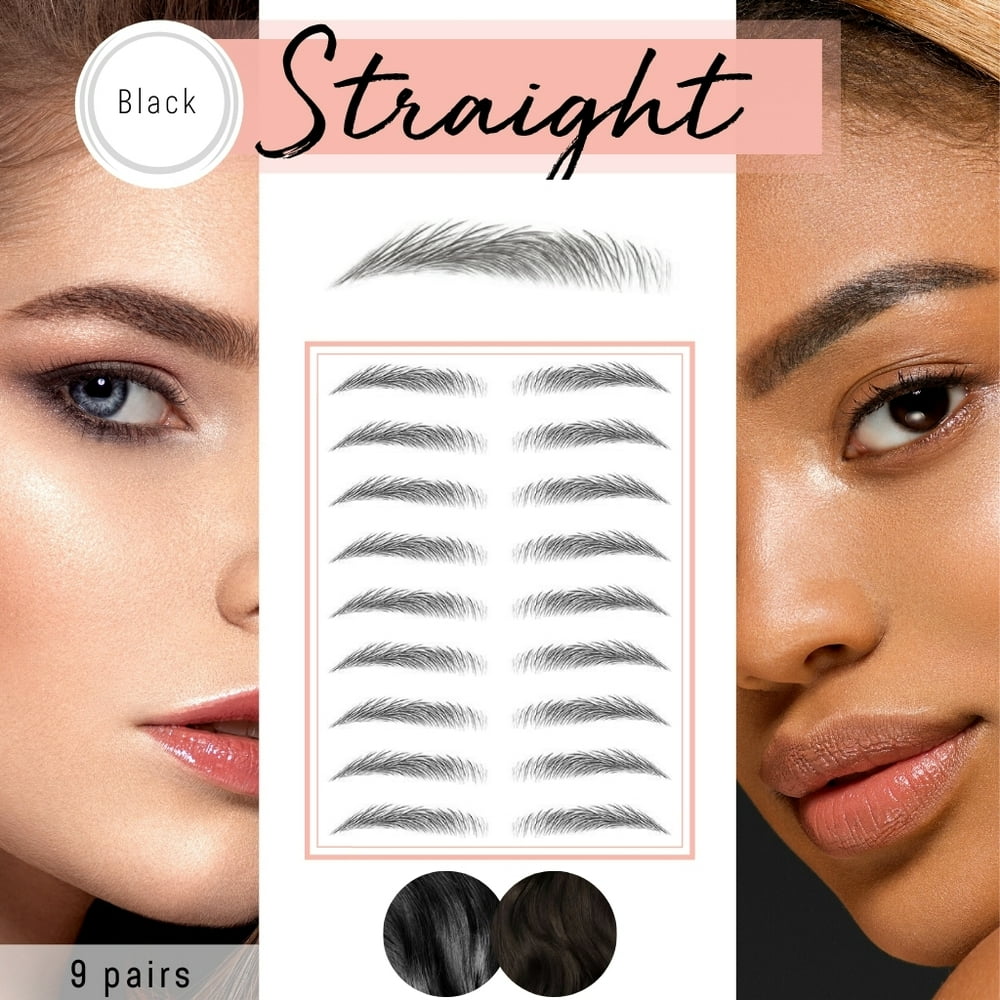 Temporary Eyebrow Tattoo Brows by Bossy Temporary Eyebrow Tattoo | 8 Colors & 6 Styles