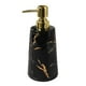 thumbnail image 5 of Dispensador de jabón de cerámica de 500 ml/17 oz, elegante dispensador de jabón líquido para manos y cuerpo vacío. Negro, 5 of 9
