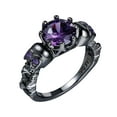 thumbnail image 2 of Anillo de Moda Salvador Matusfreund Punk Joyas Accesorios Mujeres Niñas para Navidad S, 2 of 10