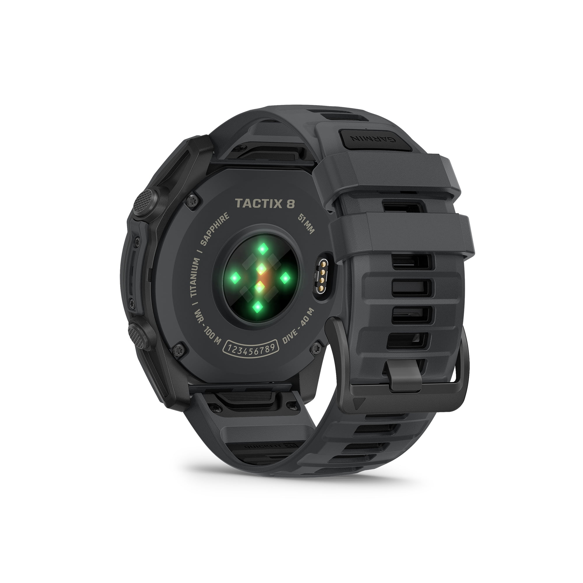 Garmin tactix 8 Tactical Smartwatch, 51mm AMOLED, Titanium Sapphire Case, Applied Ballistics Ultralight, Multiband GPS, Built-In Flashlight, Slate Gray Cerakote Bundle