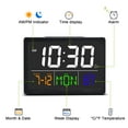 SZELAM Digital Alarm Clock for Home Office Bedroom, 5.5" Larger Display