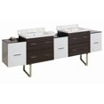 thumbnail image 1 of Imaginations Américaines 90 pouces W Vanity Set Gris, 1 of 1