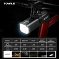 thumbnail image 3 of TOWILD CL1200 Bike Lights for Night Riding, 1200 Lumen Bright Rechargeable Front Light with / Mount, 3 of 8