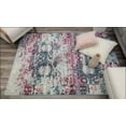 thumbnail image 3 of Rugs America Aurea KA35A Boho Blush Geometric Contemporary Blue Area Rug, 8'x10', 3 of 6
