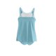 thumbnail image 5 of Tankini para mujer, traje de baño de dos piezas con tirantes, espalda descubierta, color liso, con bloques de color y hombros descubiertos, tankini para mujer, traje de baño de dos piezas, trajes de b, 5 of 8