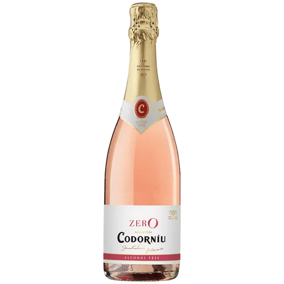 Codorníu Zero Rosé Premium Non-Alcoholic Sparkling Wine Dealcoholized Champagne 750ml 