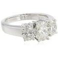 thumbnail image 2 of 14k White Gold Three Stone Diamond Engagement Ring 1.50 Cttw H-I Color I1-I2 Clarity, 2 of 2