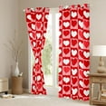 thumbnail image 3 of Castle Fairy Love Heart Print Black Out Curtains for Female Men,Geometric Plaid Curtains Pack of 2 (42x63 Each),Happy Valentine's Day Bedroom Curtains,Breathable Home Decor, 3 of 6