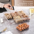 thumbnail image 3 of Divider Tray with Lid and Handle, Snack Bowl, Portable Snack Tray Organizer for Candy, Fruits, Nuts and Snacks for Parties, Entertainment Events and Picnics., 3 of 6