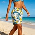 thumbnail image 6 of Ailaofu Women's Elastic Waist Printed Shorts, Casual Loose Lightweight Comfortable Summer Shorts, Beach Vacation Casual Shorts, 6 of 7