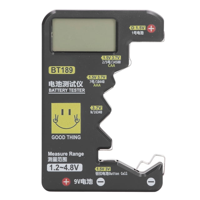 Probador de batería digital, Probador de batería digital Detector de gran capacidad de batería Comprobador de batería digital Claridad notable