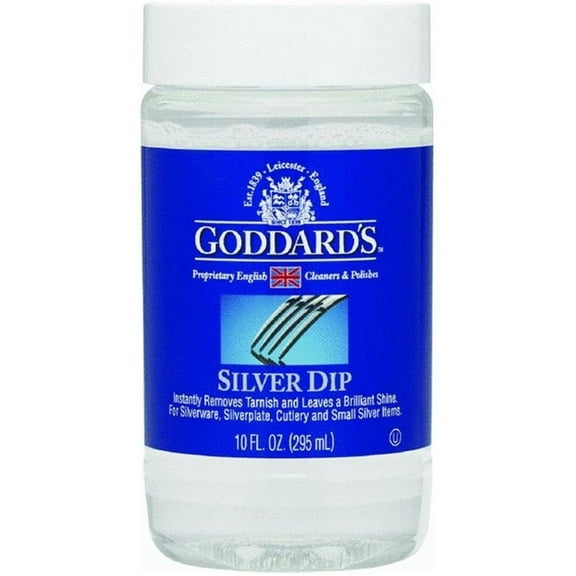 GJPart Silver Dip Cleaner and Polish - Tarnish Remover Liquid - 10-Oz.