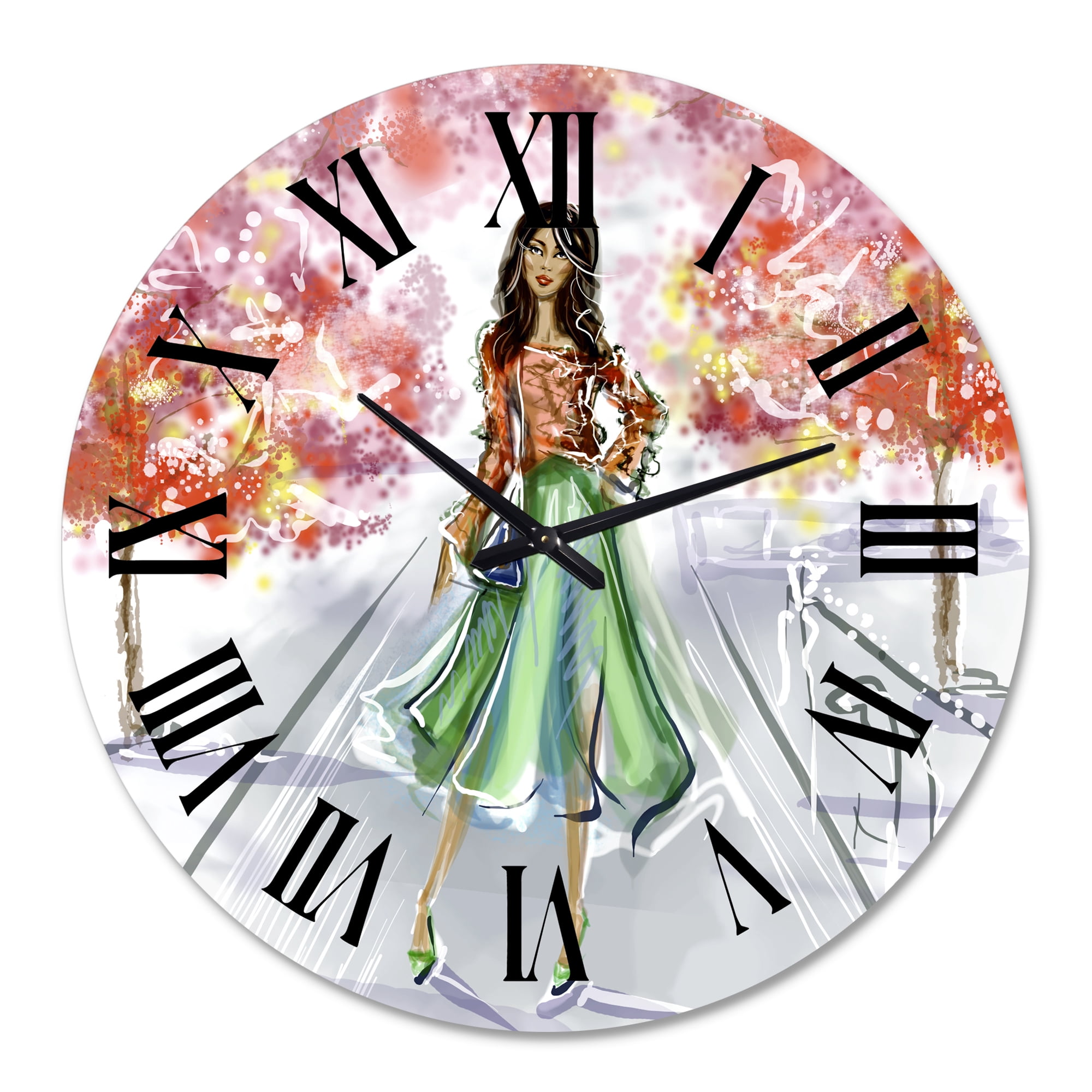 Designart 1 in Quartz Traditional Wall Clock